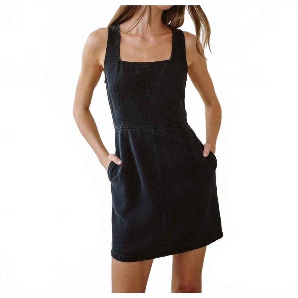 NEW BELLA DAHL fitted mini dress in dark graphite - Picture 1 of 4
